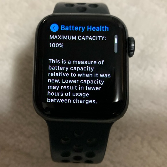 Series 5 Nike Apple Watch in pristine condition (battery health still at 100%). - Picture 2 of 7